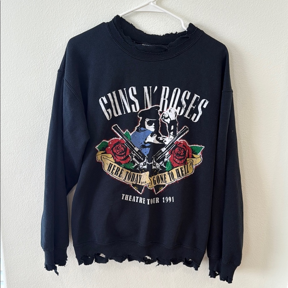 Vintage distressed Guns N Roses sweatshirt